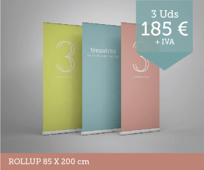 Promoción roll ups - Promoción tresatres