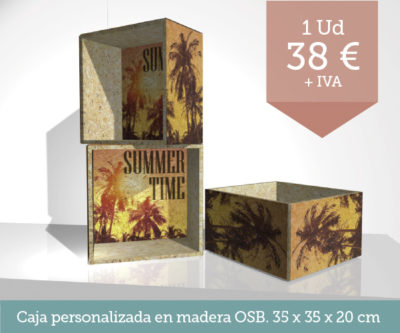 Promoción cajas madera - Promoción tresatres